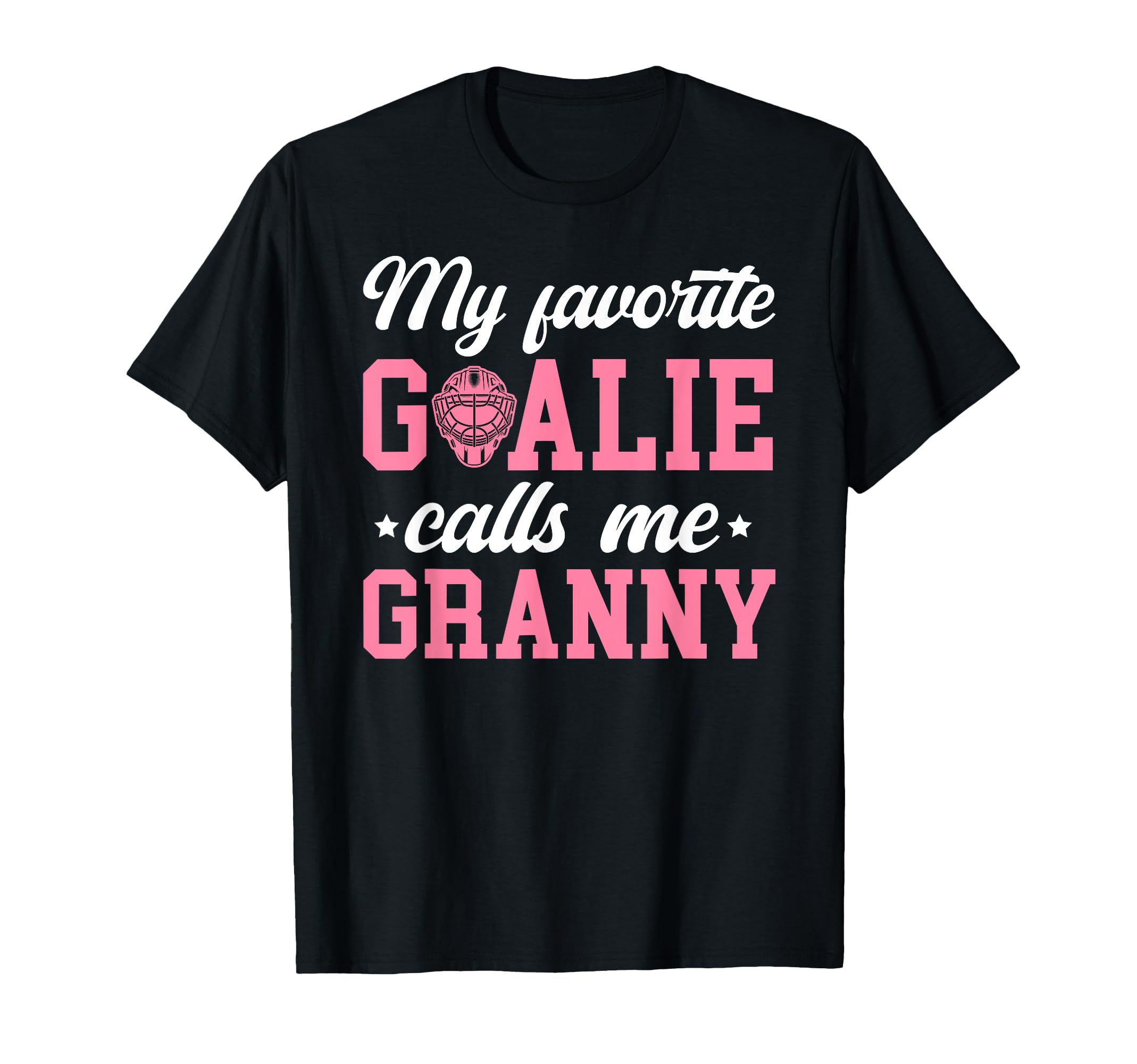 Proud Ice Hockey Goalie Granny T-Shirt - Minimalist Print for Adults
