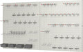48x24 inch Gray Metal Pegboard Kit for Wall Organization with Hooks, Pegboard Bins, and Utility Tools Storage Board, Efficient Tool Organizer Peg Board