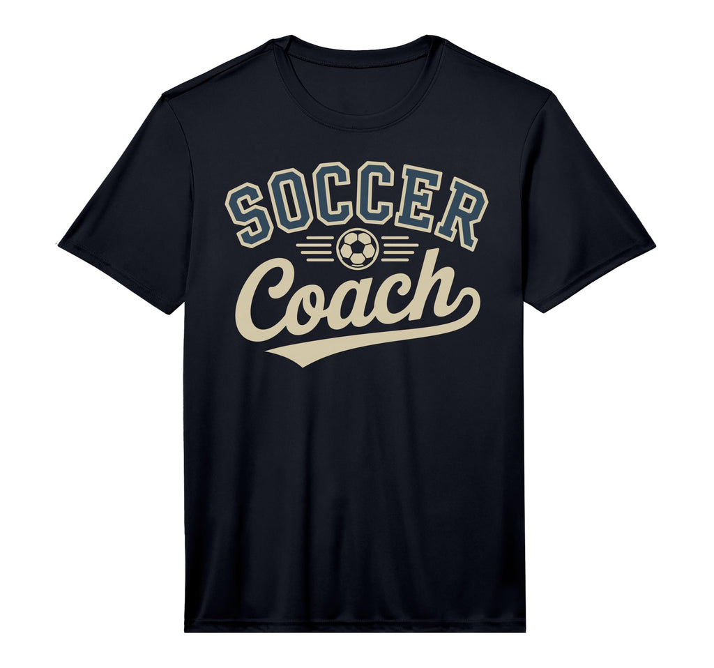 Mens Soccer Coach Performance T-Shirt - Casual Everyday Wear for Adults
