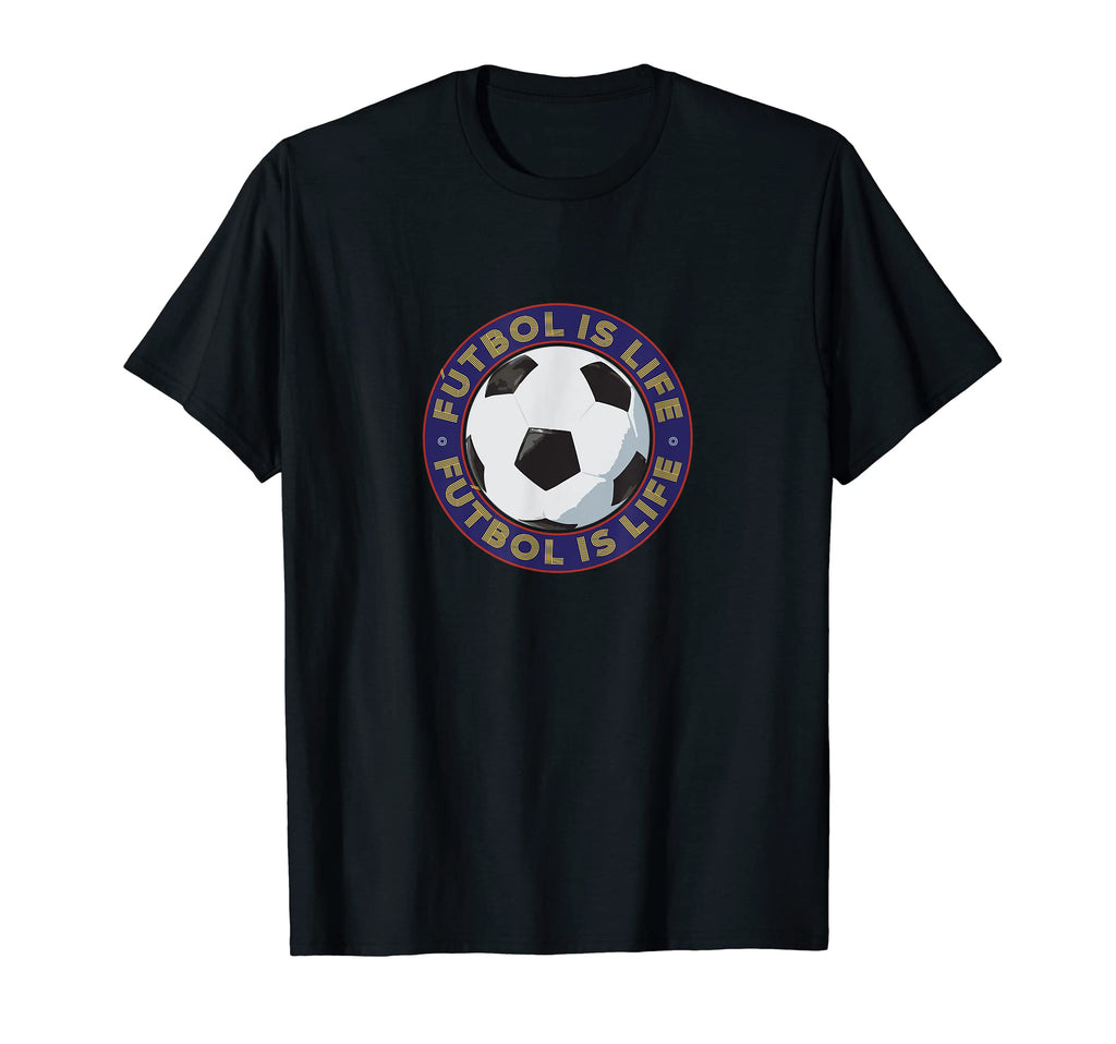 Football Futbol Is Life Soccer Ball T-Shirt - Fun Novelty Design for Adults