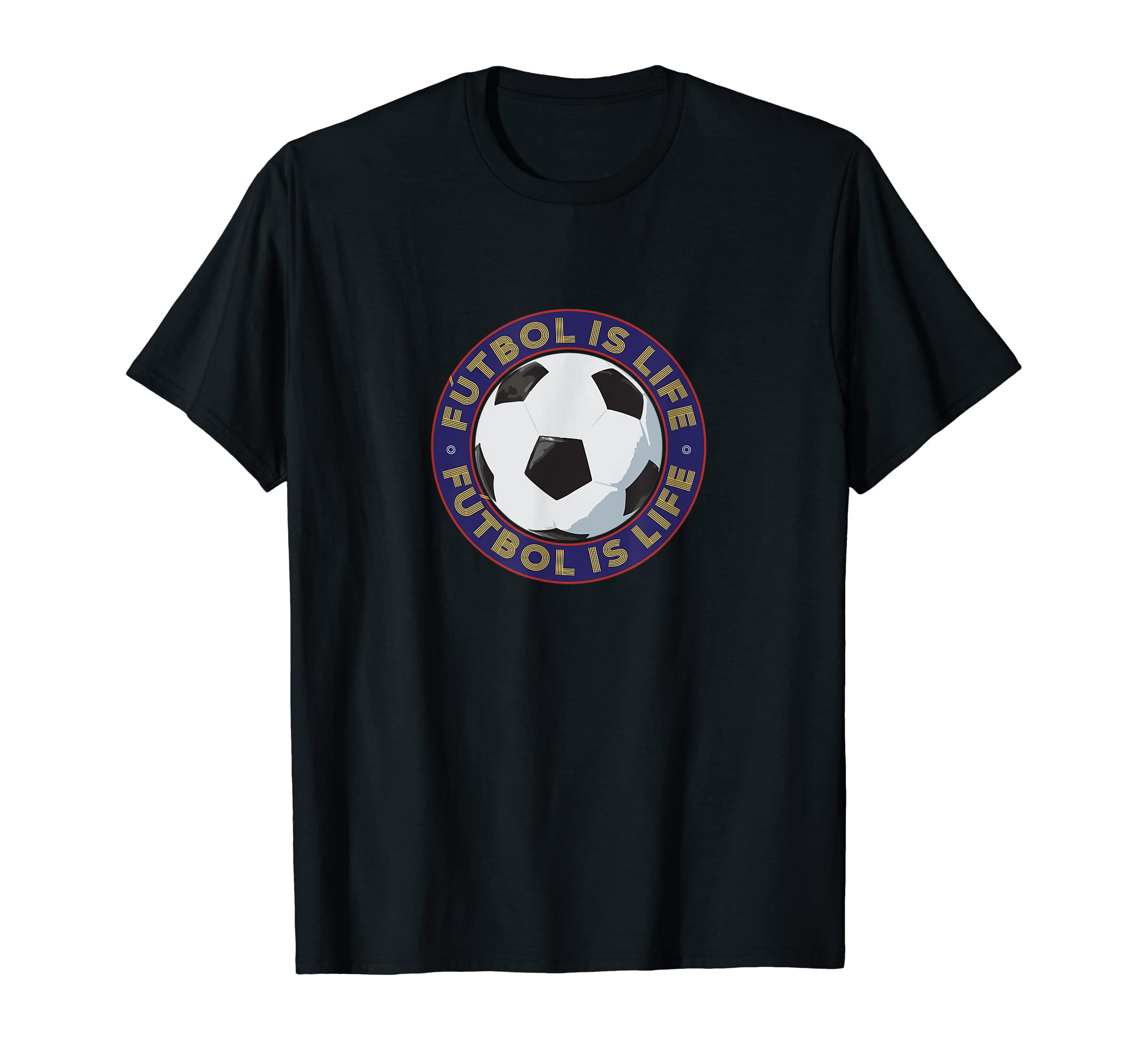 Football Futbol Is Life Soccer Ball T-Shirt - Fun Novelty Design for Adults