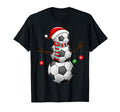 Santa Snowman Gifts Funny Player Soccer T-Shirt - Streetwear Style Unisex