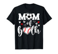Mom Both Heart Soccer Baseball Sports T-Shirt - Streetwear Style Unisex