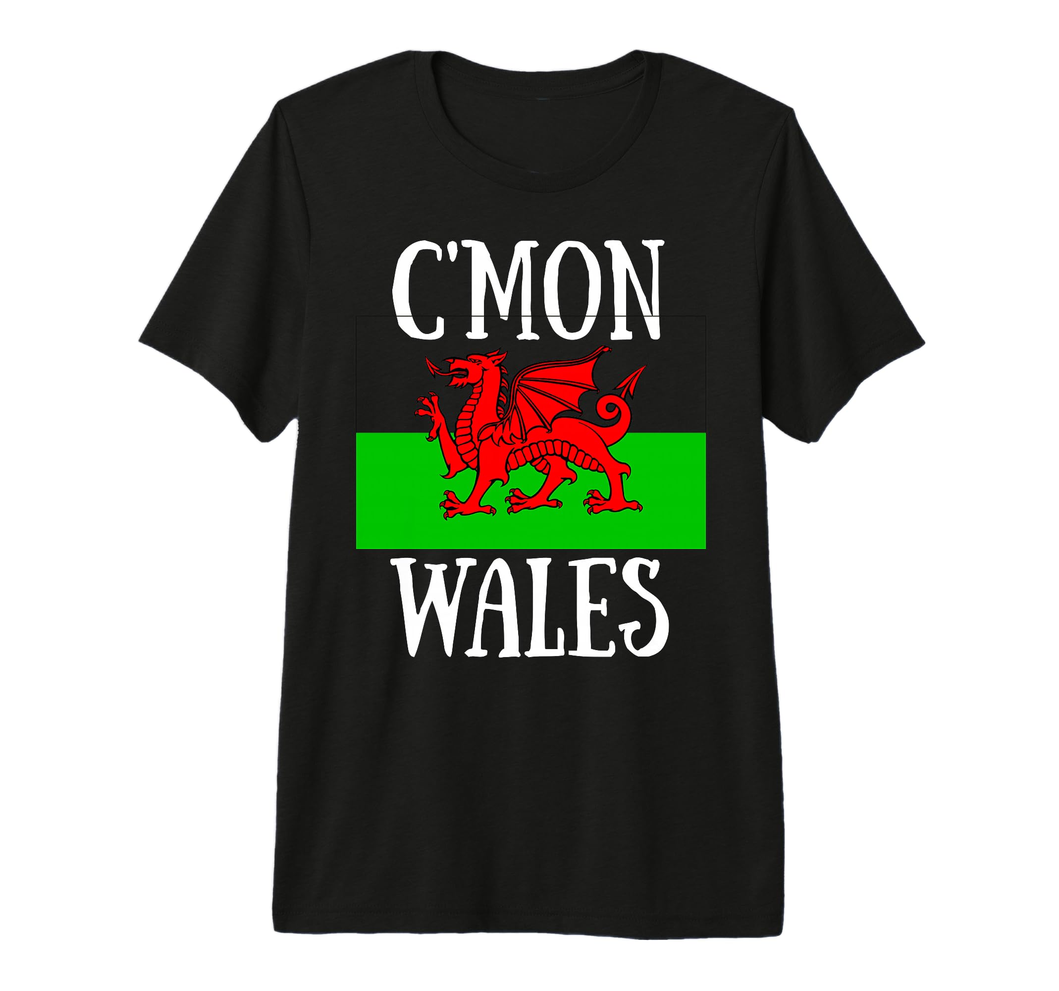 Wales Cymru Flag Love Soccer T-Shirt - Casual Everyday Wear Unisex