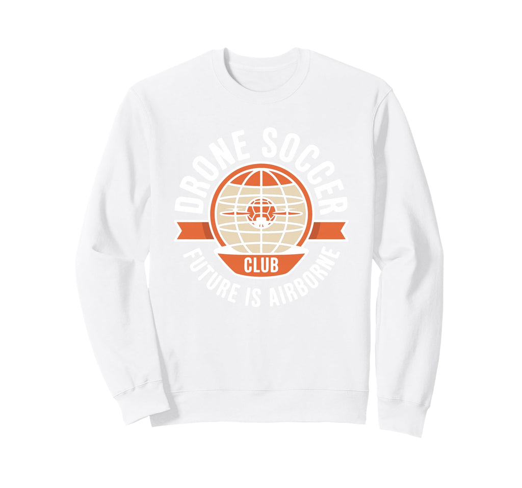 Drone Soccer Club Team Emblem Sweatshirt - Fun Novelty Design Unisex