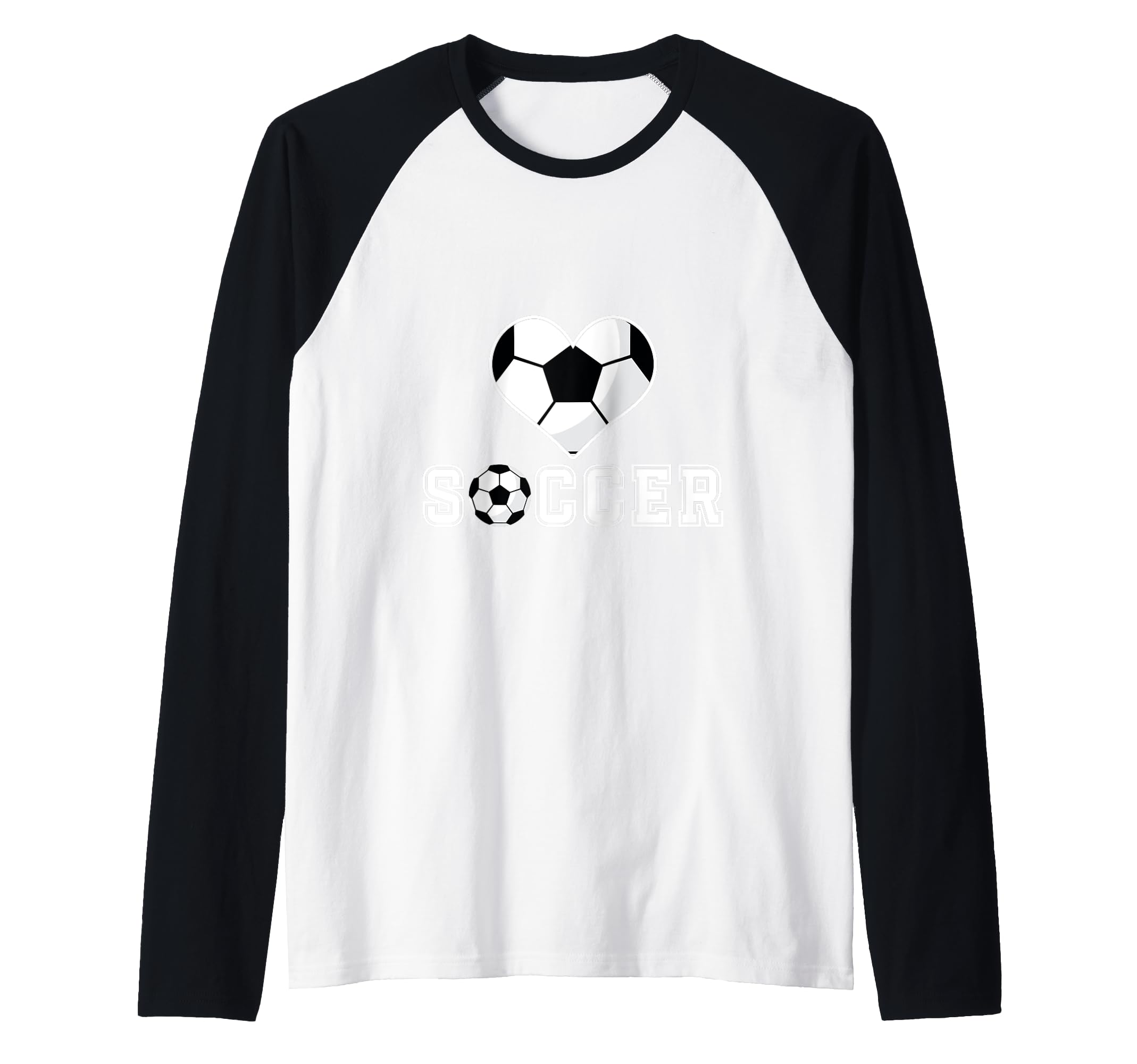 Love Soccer Heart Ball Play Gift Sports Hoodie - Graphic Print for Adults