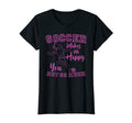 Soccer Makes Me Happy Funny Soccer T-Shirt - Minimalist Print Men Women
