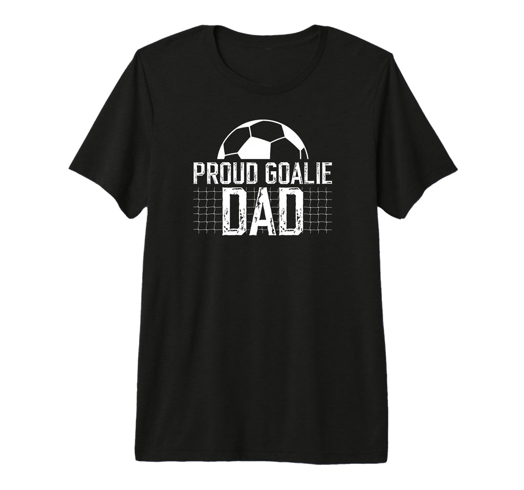 Mens Proud Soccer Goalie Dad Soccer T-Shirt - Trendy Graphic for Adults