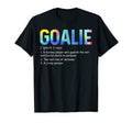 Goalie Definition Soccer Hockey Gear T-Shirt - Graphic Print for Adults