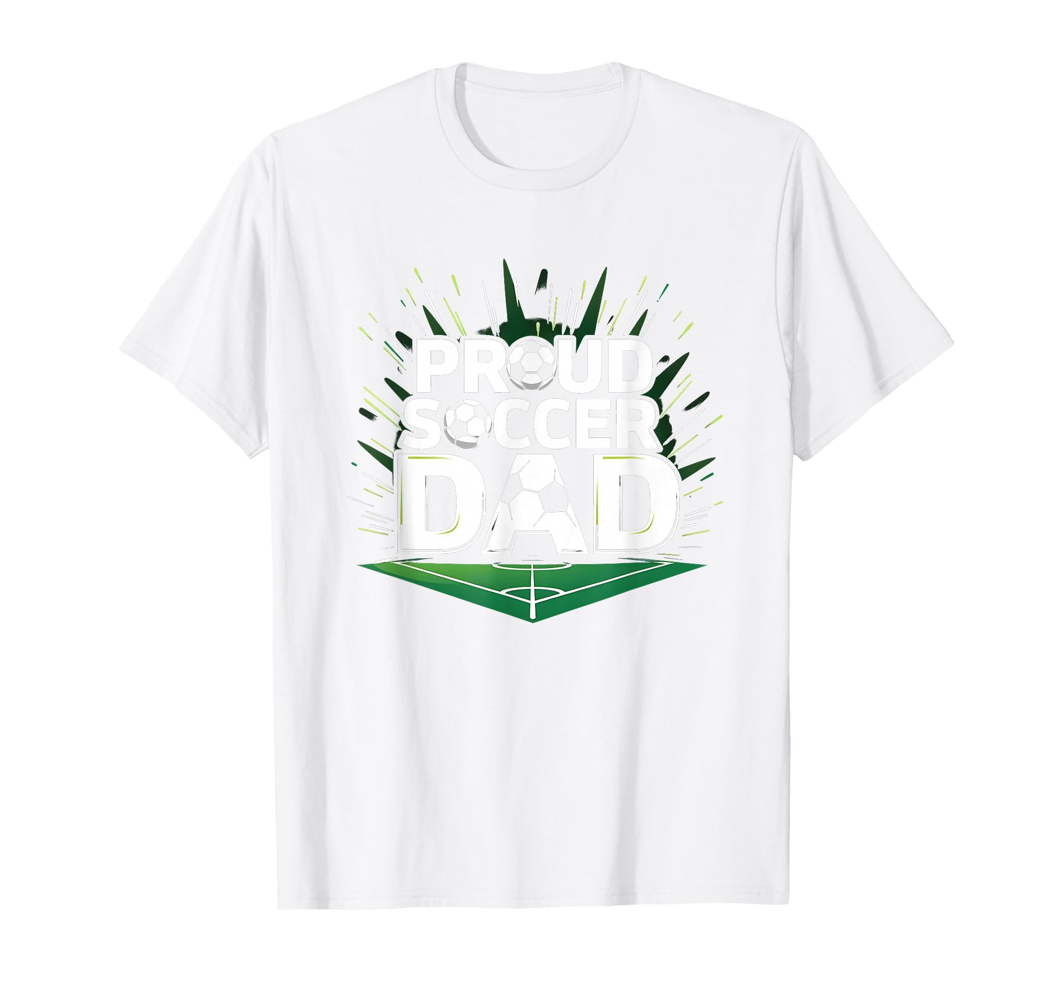 Proud Soccer Dad Cheering Sideline T-Shirt - Minimalist Print Unisex