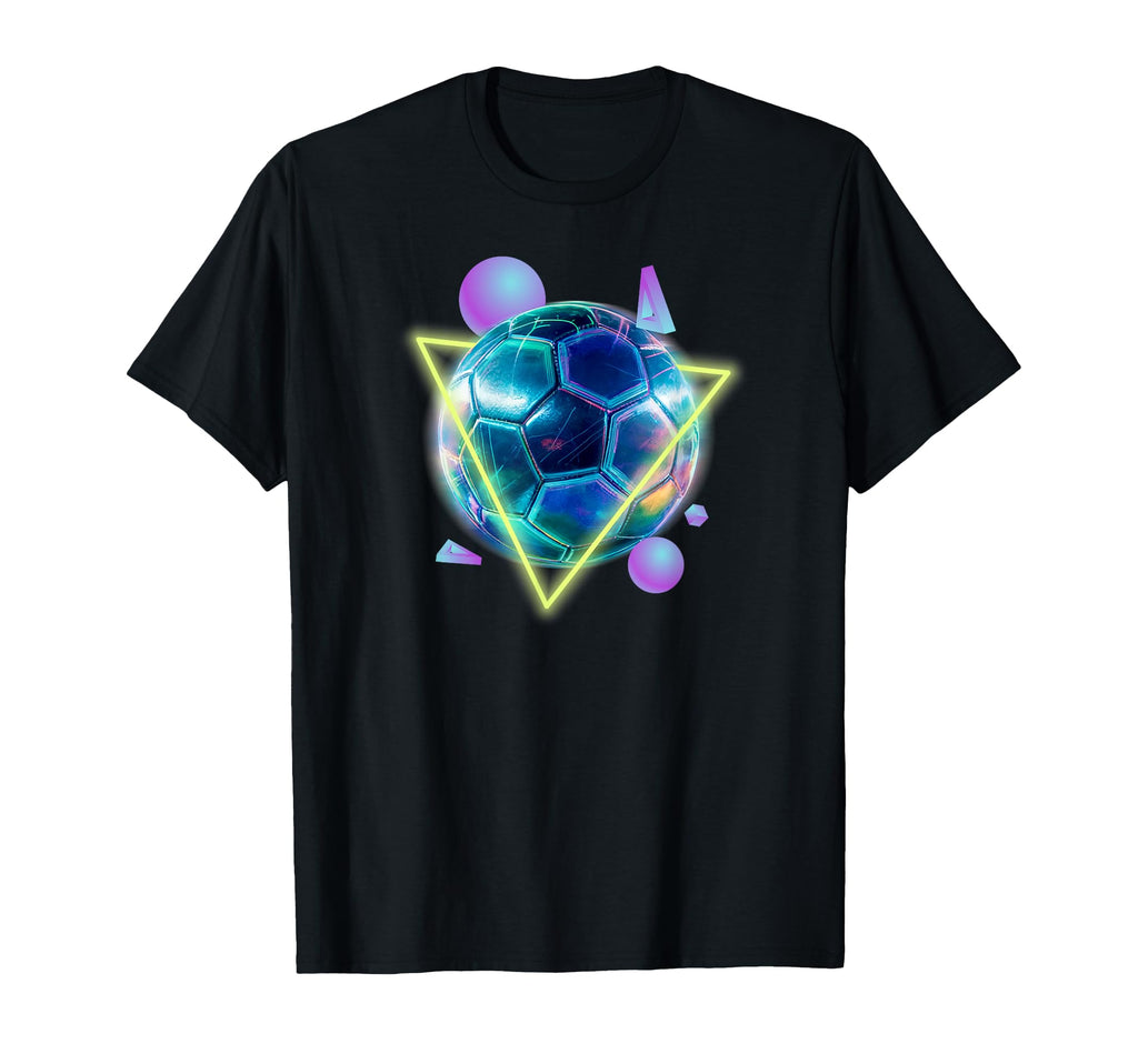 Soccer Ball Futuristic Sport Digital T-Shirt - Streetwear Style Unisex
