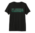 Florida Soccer Green Text Tri Blend T-Shirt - Custom Art Print for Adults