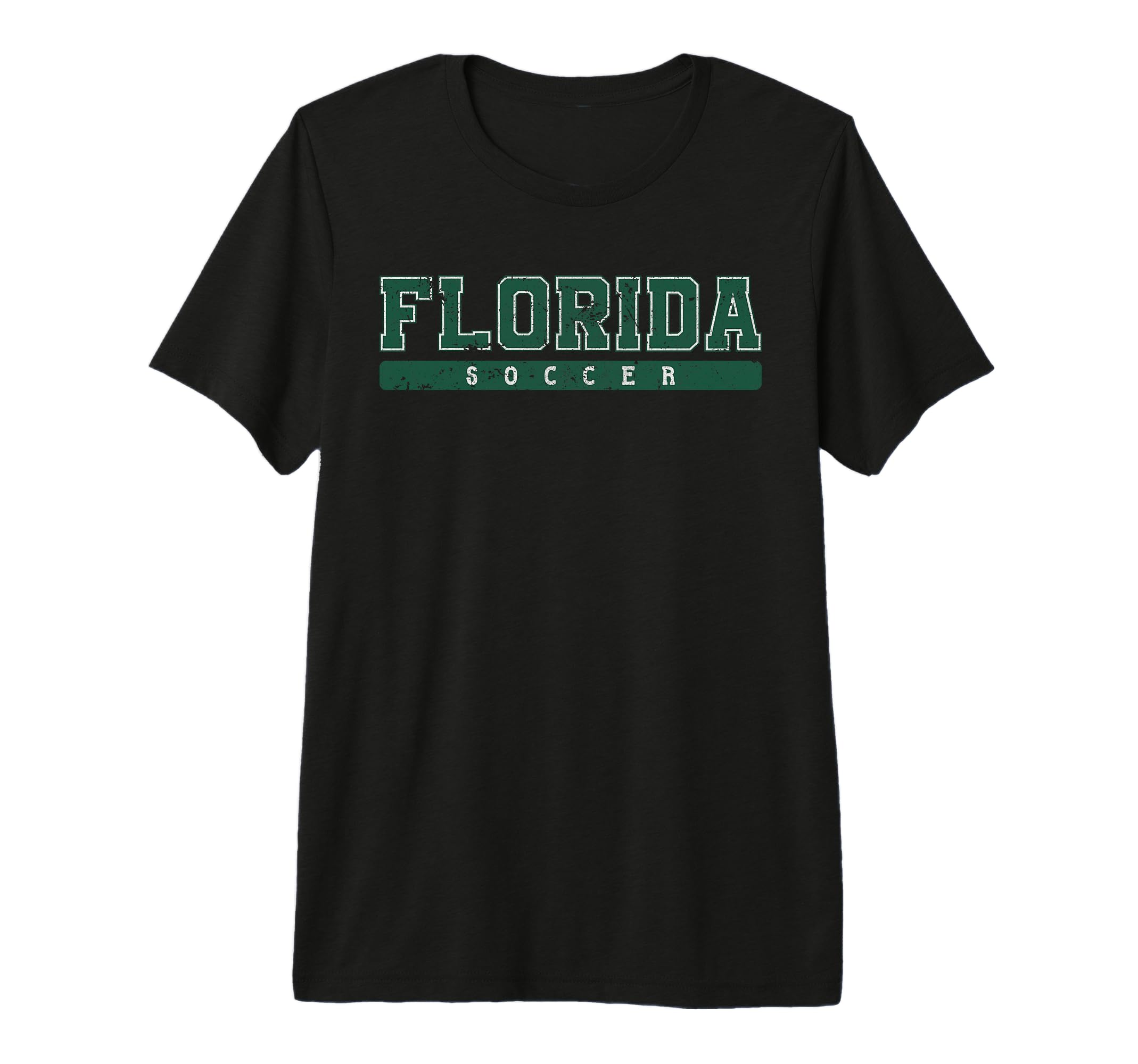 Florida Soccer Green Text Tri Blend T-Shirt - Custom Art Print for Adults