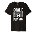 Mens Soccer Goalie Pop Pop Soccer T-Shirt - Minimalist Print for Adults