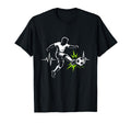 Energetic Soccer Player Heartbeat Pulse T-Shirt - Aesthetic Graphic Unisex