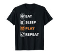 Trendy Eat Sleep Soccer Repeat List T-Shirt - Trendy Graphic Men Women