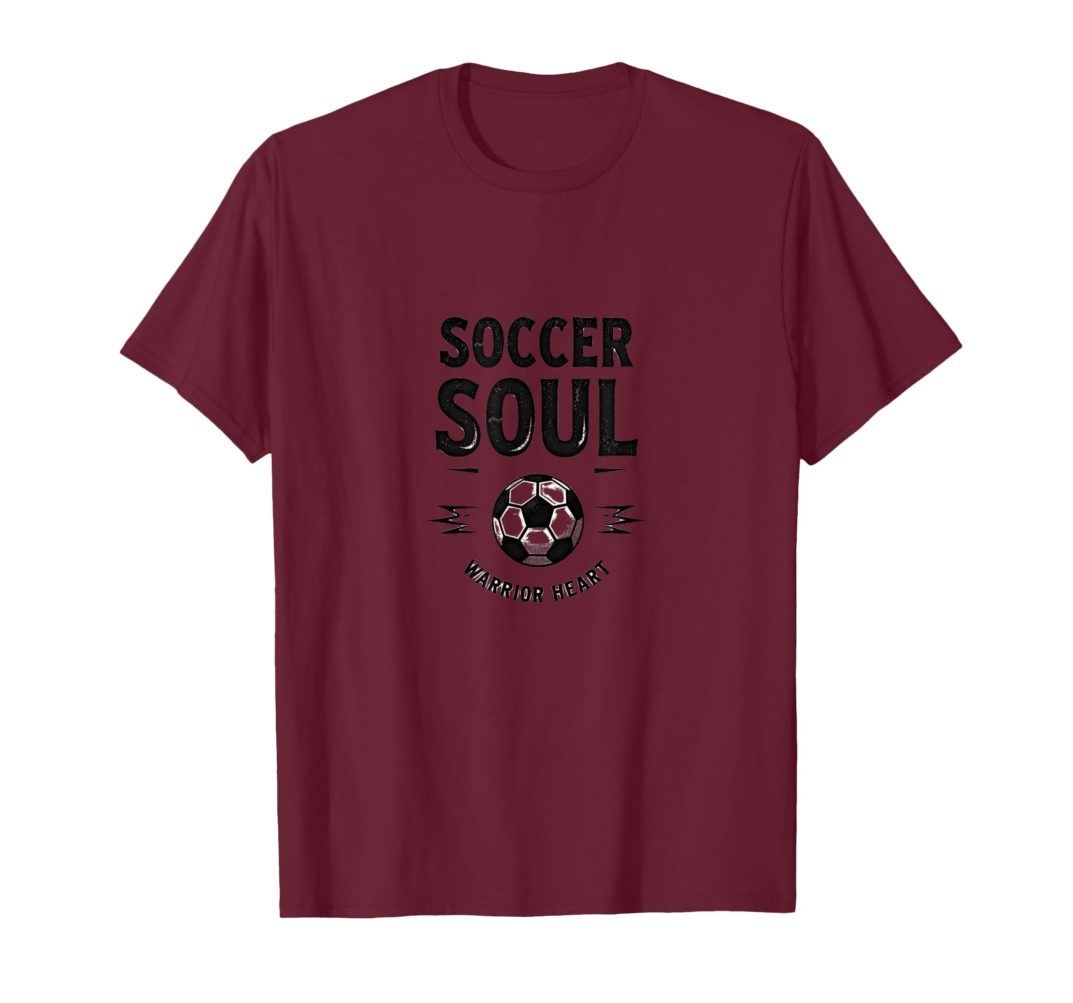 Soccer Soul Warrior Heart Womens T-Shirt - Custom Art Print Men Women