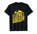 I Love Soccer Enthusiast Passion Game T-Shirt - Aesthetic Graphic Men Women