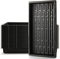 18Pcs 1020 Nursery Trays 10×20 Seedling Tray with Water Drainage Holes for Seeds Germination and Nursery 2.55" Deep (with Holes)