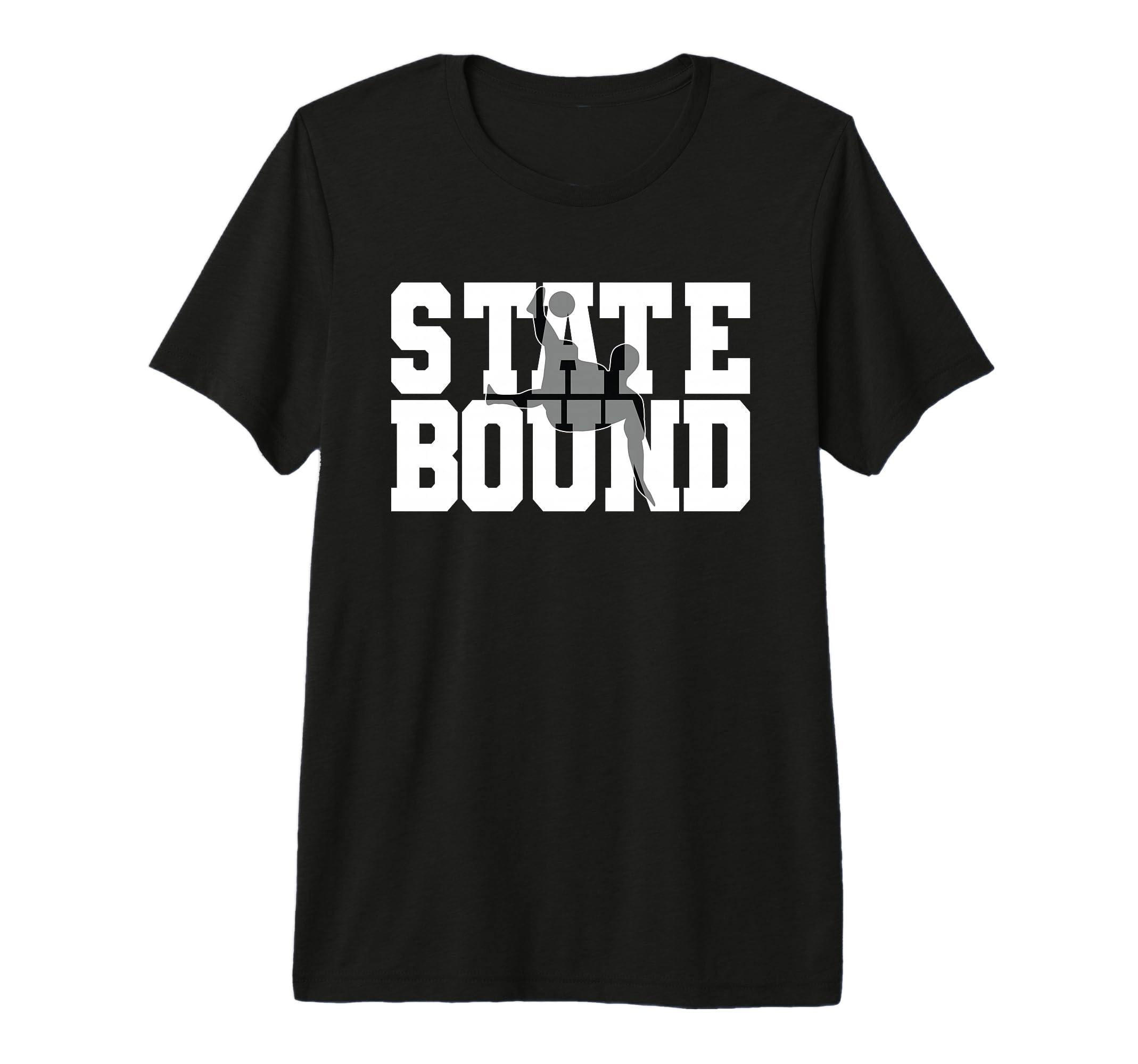 High School Soccer State Bound Art Tri T-Shirt - Fun Novelty Design Unisex