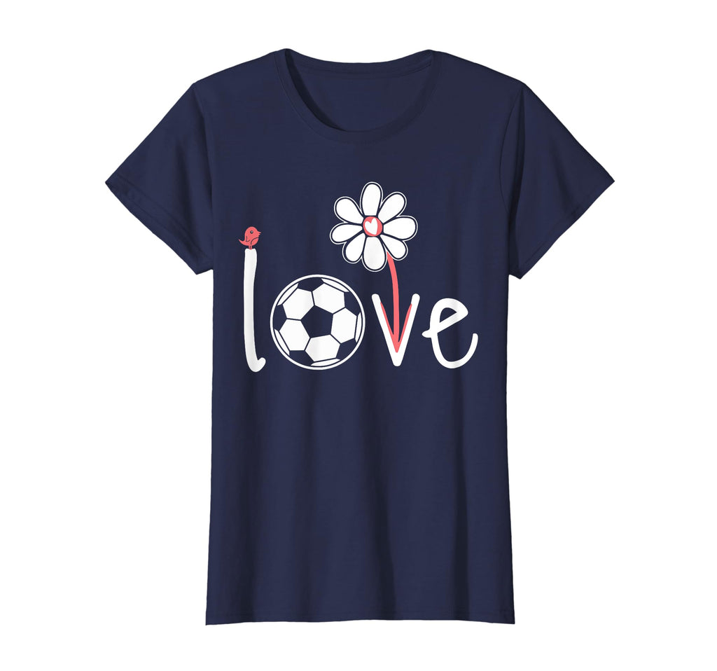 Soccer Love Soccer Sport Daisy Flower T-Shirt - Streetwear Style for Adults