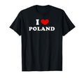I Love Poland I Heart Poland T-Shirt - Fun Novelty Design Unisex