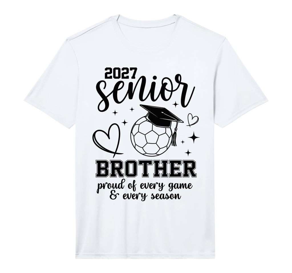 2027 Senior Soccer Brother Proud Family T-Shirt - Unique Graphic Unisex