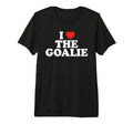 I Love Goalie Heart Soccer Hockey Sport T-Shirt - Streetwear Style Unisex