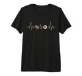 Soccer Football Heartbeat Funny Sport Tri T-Shirt - Trendy Graphic Unisex