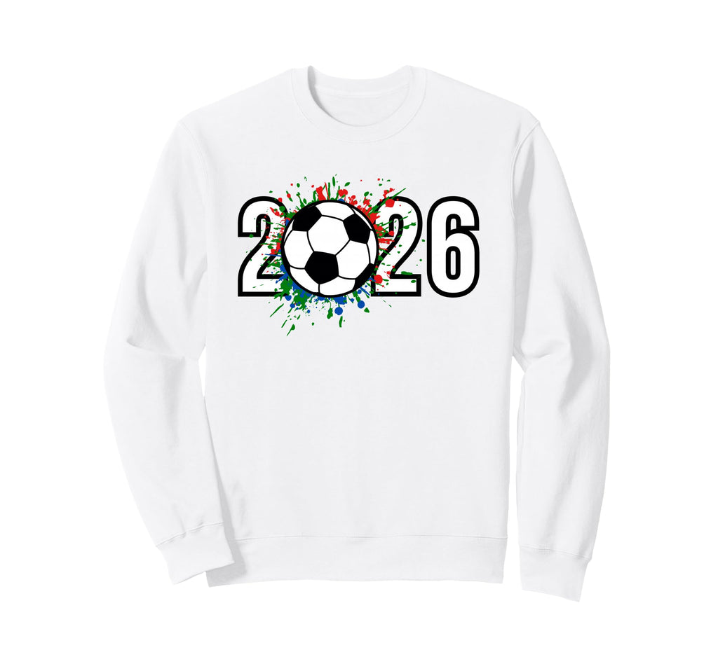 2026 Soccer Play Game Year Sweatshirt - Casual Everyday Wear for Adults