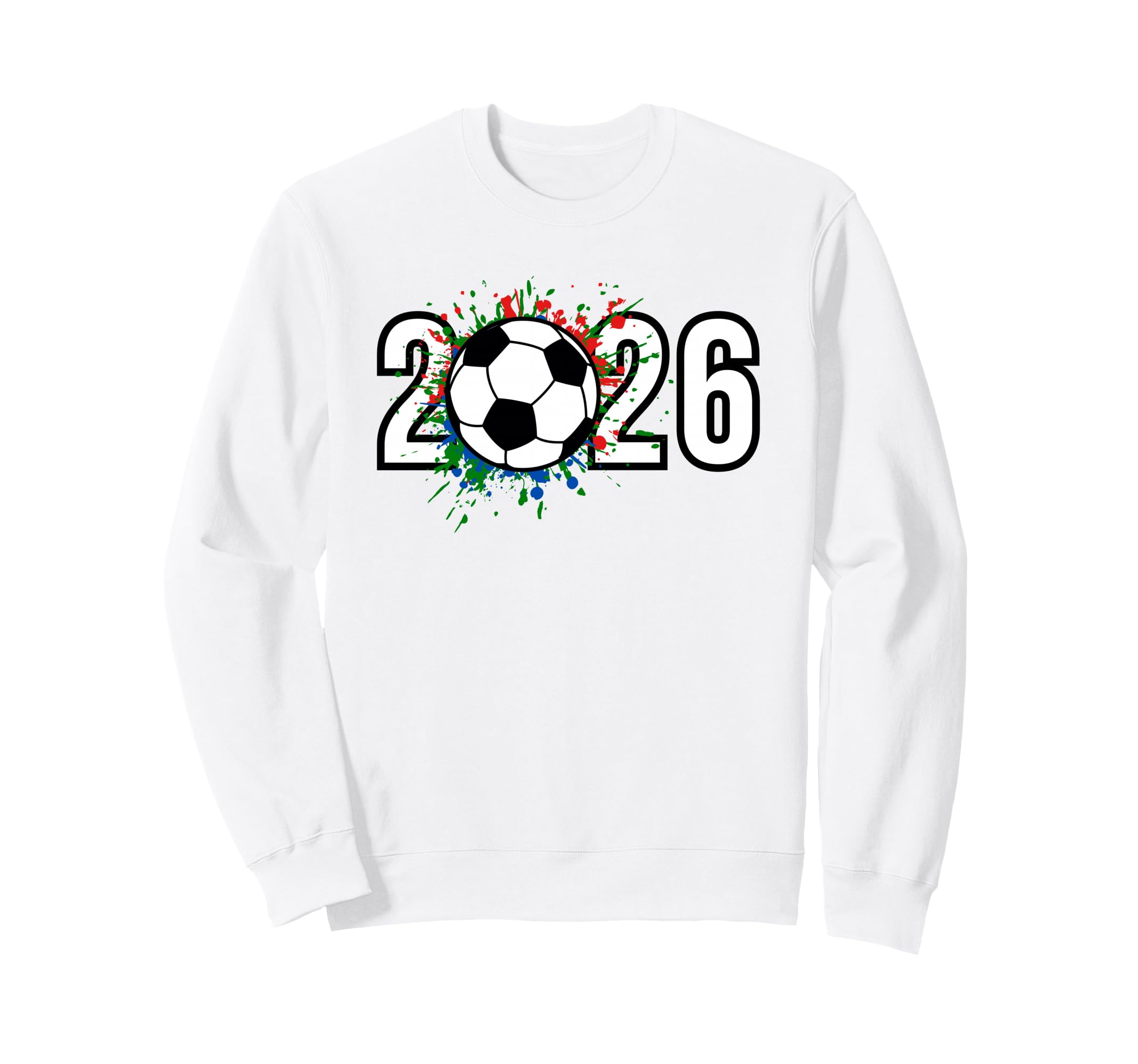 2026 Soccer Play Game Year Sweatshirt - Casual Everyday Wear for Adults