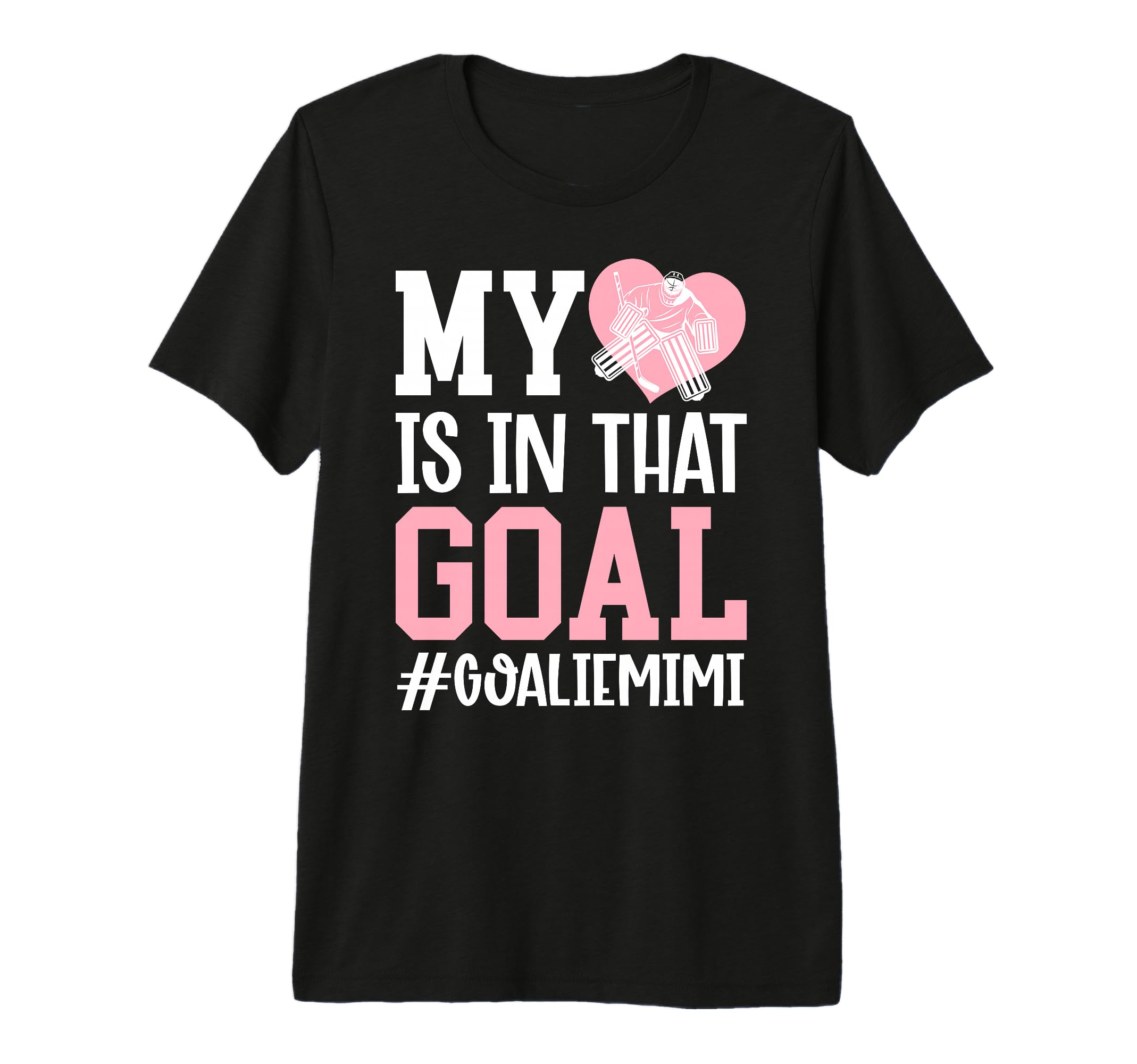 Proud Ice Hockey Goalie Mimi Hockey T-Shirt - Minimalist Print Men Women
