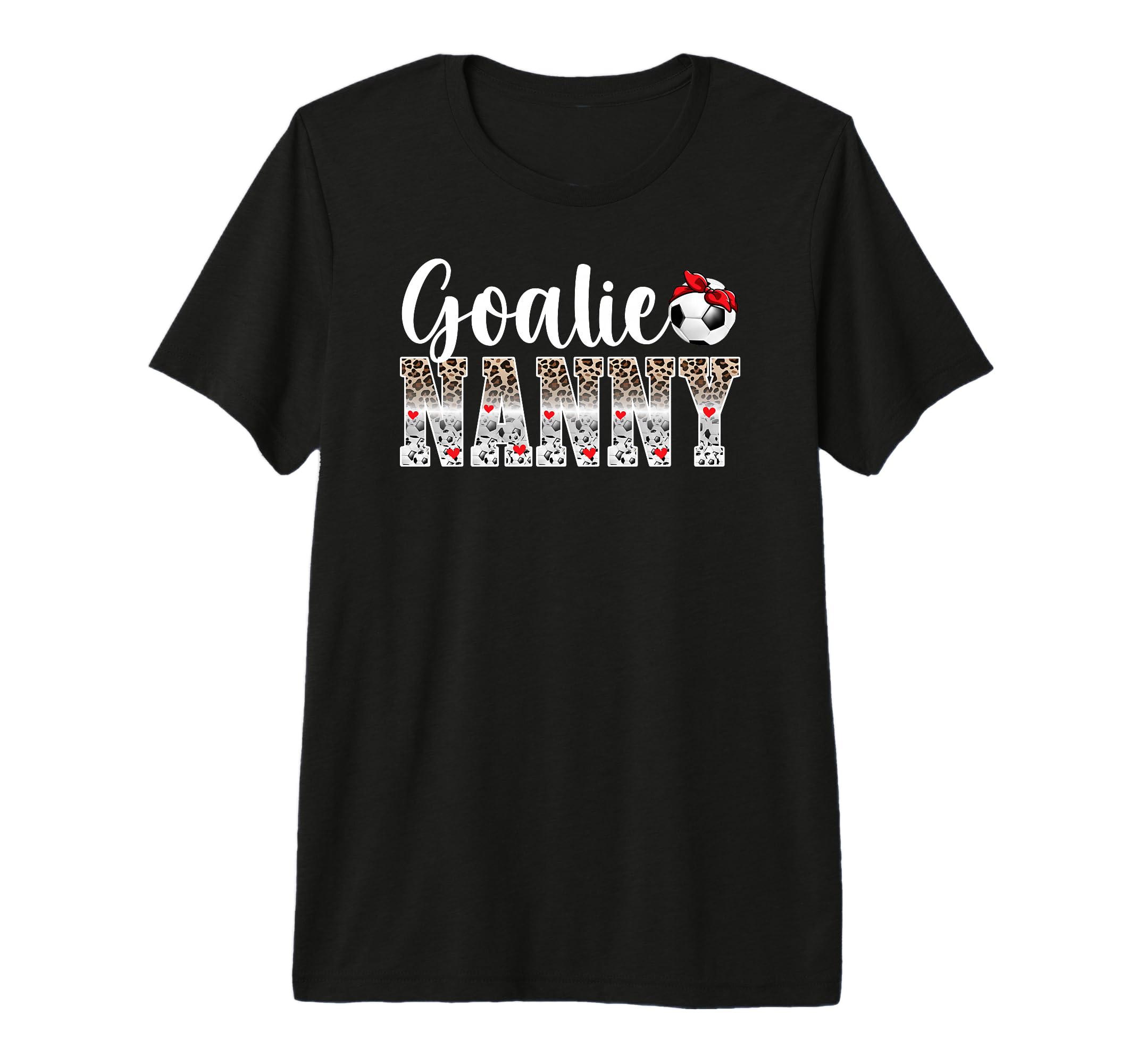 Soccer Goalie Nanny Leopard Soccer T-Shirt - Trendy Graphic for Adults