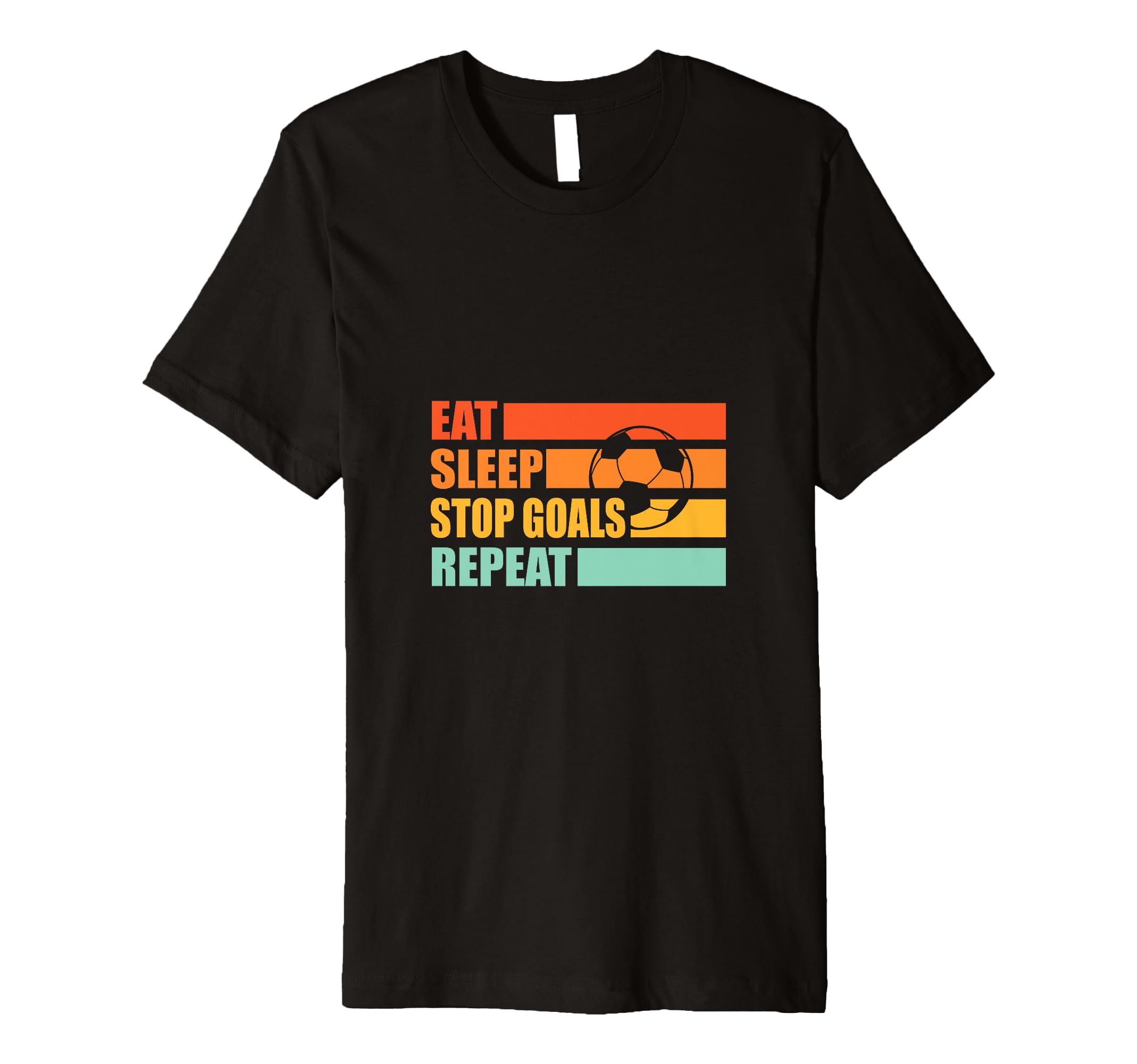 Soccer Player Goalie Stop Goals T-Shirt - Graphic Print for Adults