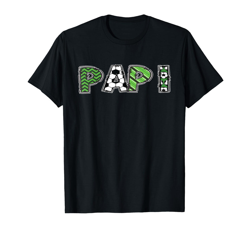 Soccer Daddy Papi Birthday Party T-Shirt - Casual Everyday Wear for Adults