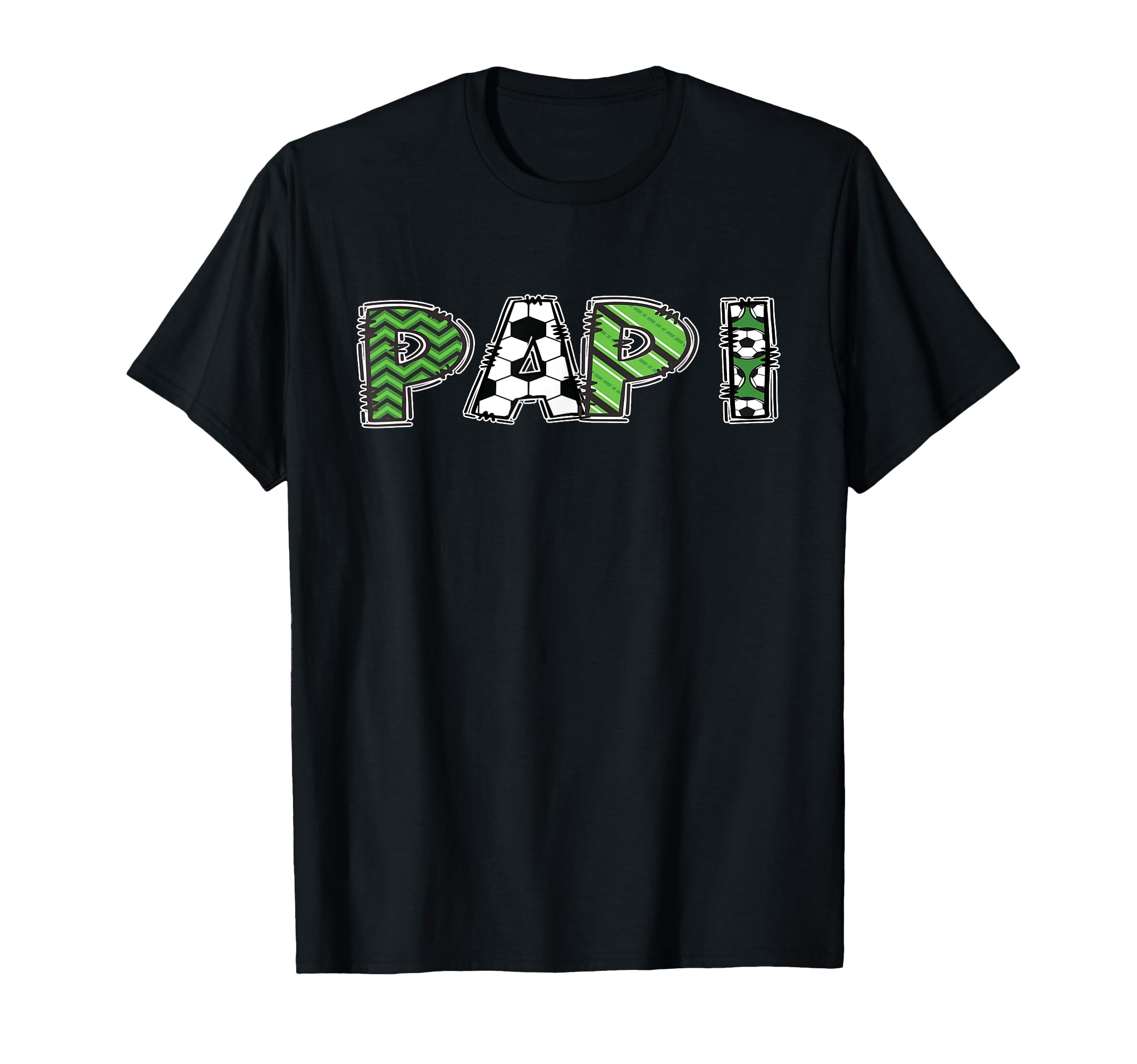 Soccer Daddy Papi Birthday Party T-Shirt - Casual Everyday Wear for Adults