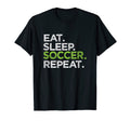 Eat Sleep Soccer Repeat Love Goal T-Shirt - Streetwear Style for Adults