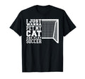Pet My Cat And Play Soccer Funny T-Shirt - Custom Art Print Men Women
