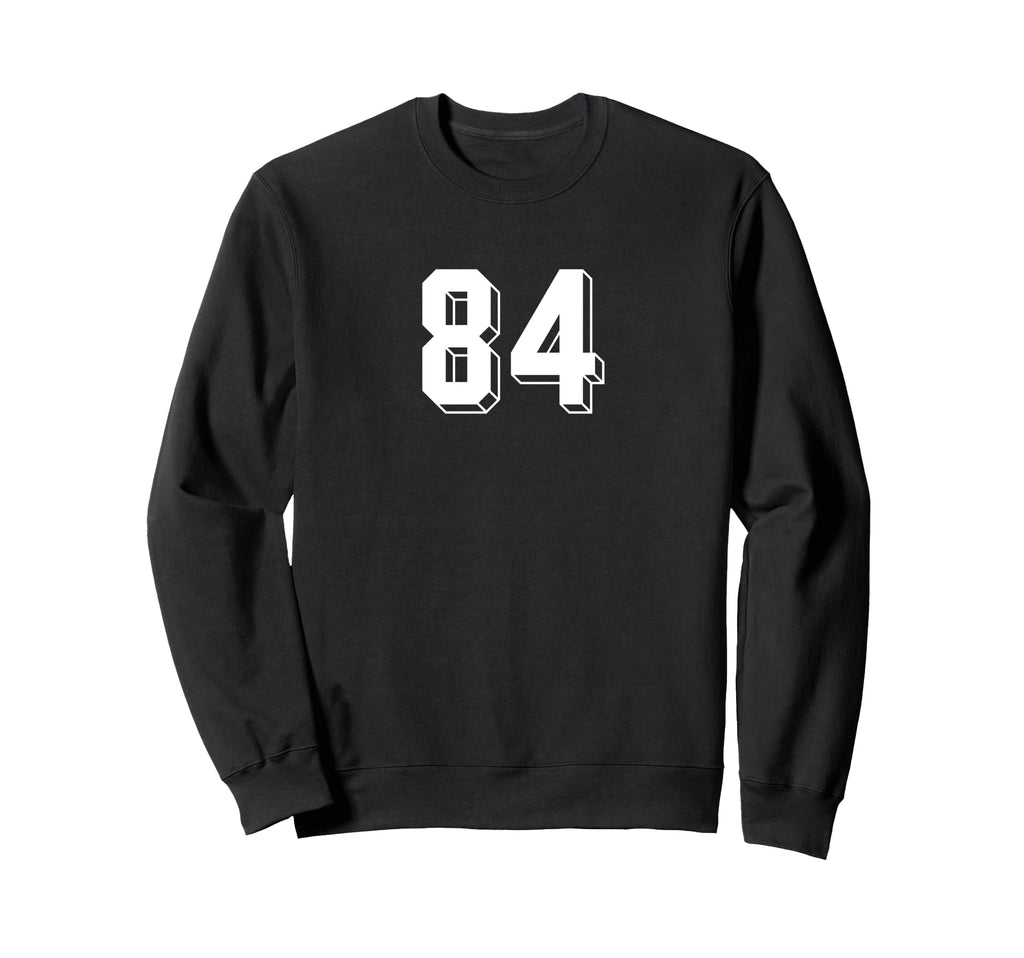 Number 84 80S 90S Soccer Team Jersey Sweatshirt - Novelty Apparel Unisex