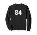 Number 84 80S 90S Soccer Team Jersey Sweatshirt - Novelty Apparel Unisex