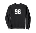 Number 96 80S 90S Soccer Team Sweatshirt - Fun Novelty Design Unisex
