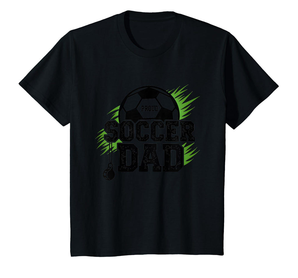 Proud Soccer Dad Whistle Sports Fan T-Shirt - Custom Art Print for Adults