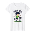 Soccer Hair Dont Care Soccer T-Shirt - Aesthetic Graphic Unisex