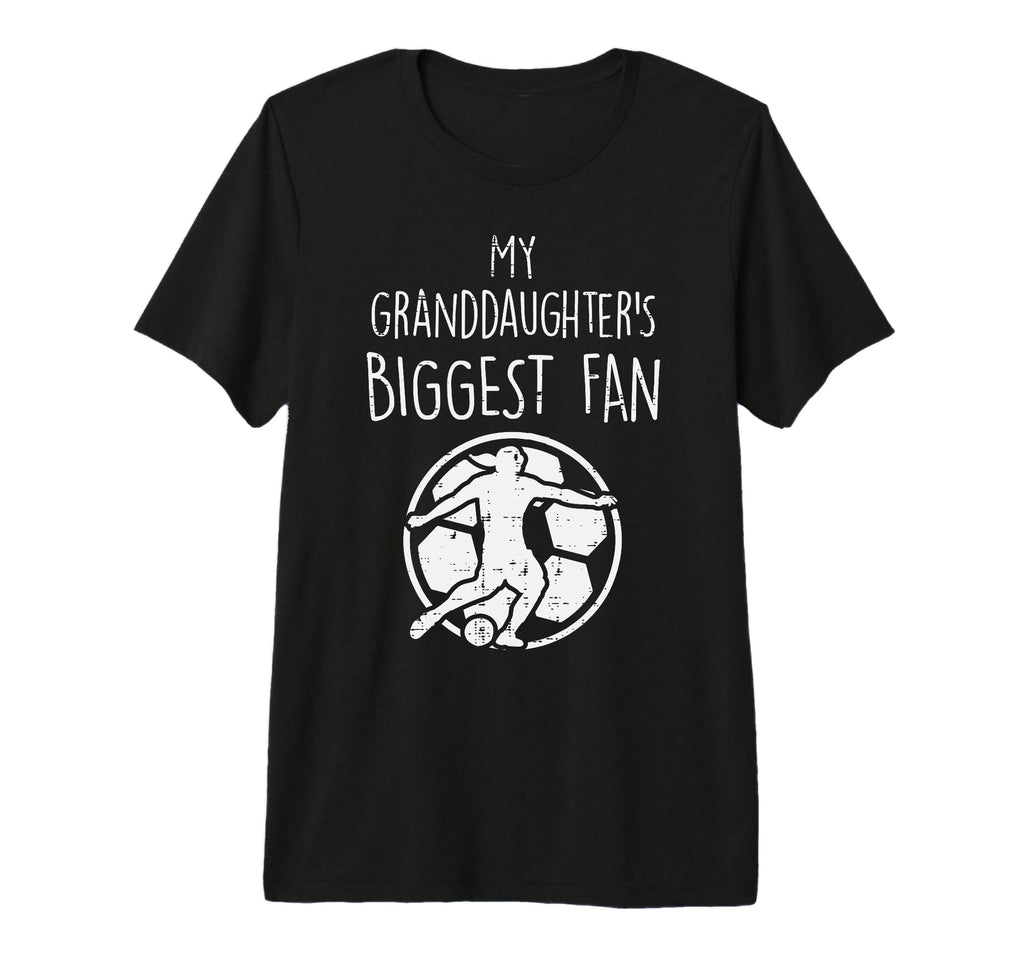 Granddaughters Biggest Fan Soccer T-Shirt - Trendy Graphic for Adults