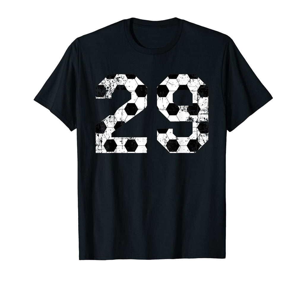 Soccer 29 Jersey Number T-Shirt - Minimalist Print Men Women