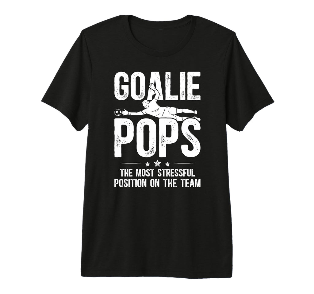 Mens Soccer Goalie Pops Definition T-Shirt - Unique Graphic for Adults