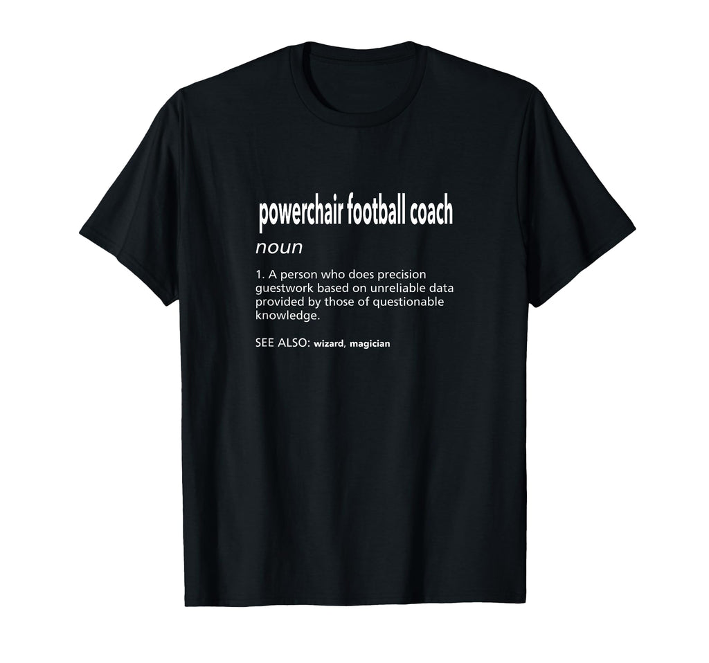 Powerchair Football Coach T-Shirt - Aesthetic Graphic for Adults