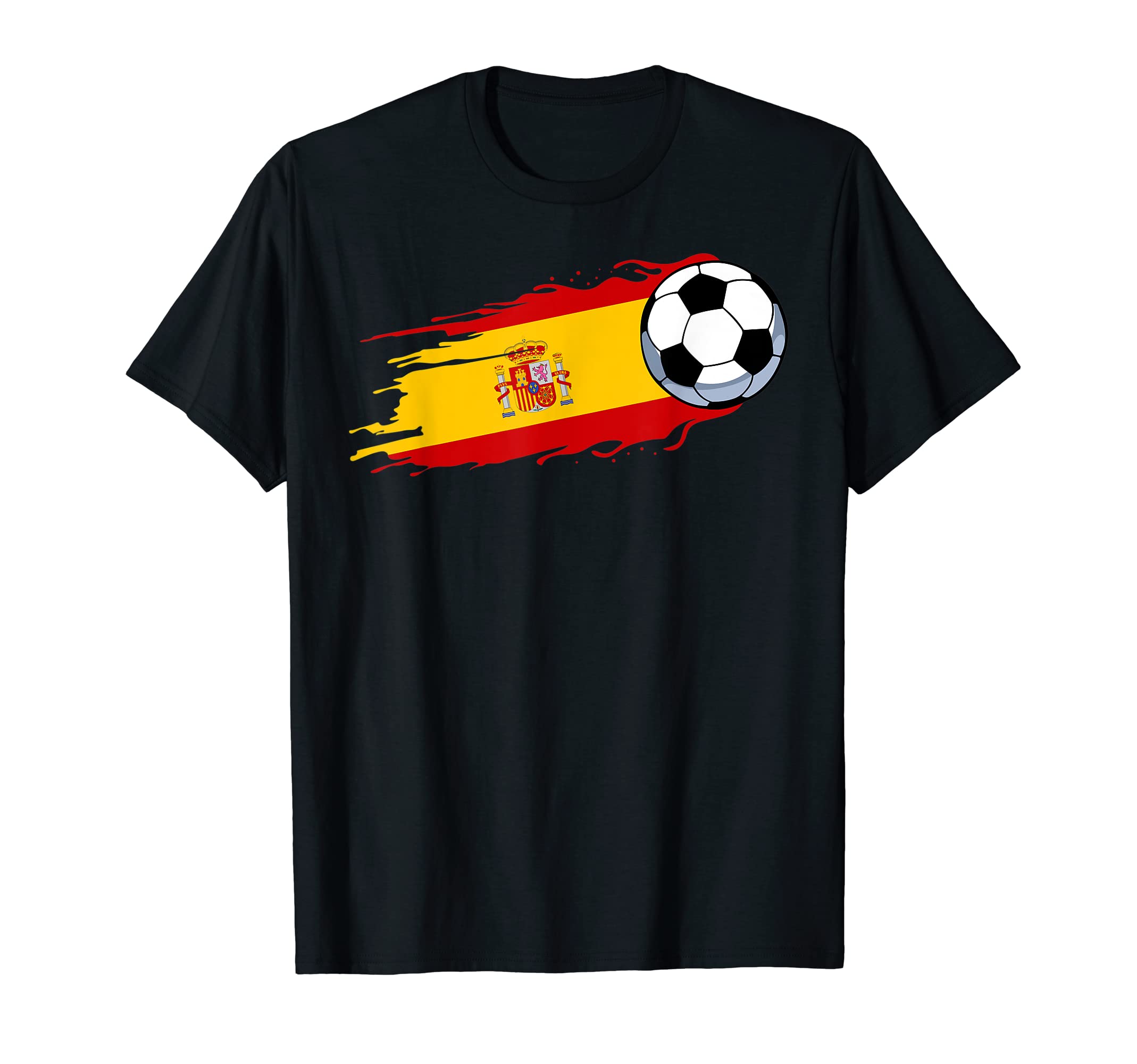 Spanish Flag Football Fan Soccer Team T-Shirt - Trendy Graphic for Adults