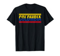 Colombia Colombian Flag Sport Soccer T-Shirt - Graphic Print for Adults
