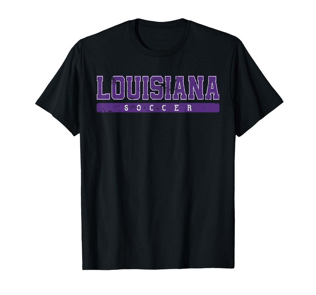 Louisiana Soccer Tees Tanks Tops T-Shirt - Graphic Print Unisex